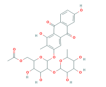 1,3,6-三羥基-2-甲基蒽醌-3-O-(O-6'-乙?；?-新橙皮糖苷