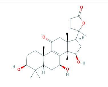 3β,7β,15β-三羥基-11-羰基-羊毛甾烷-8-烯-24→20內(nèi)酯